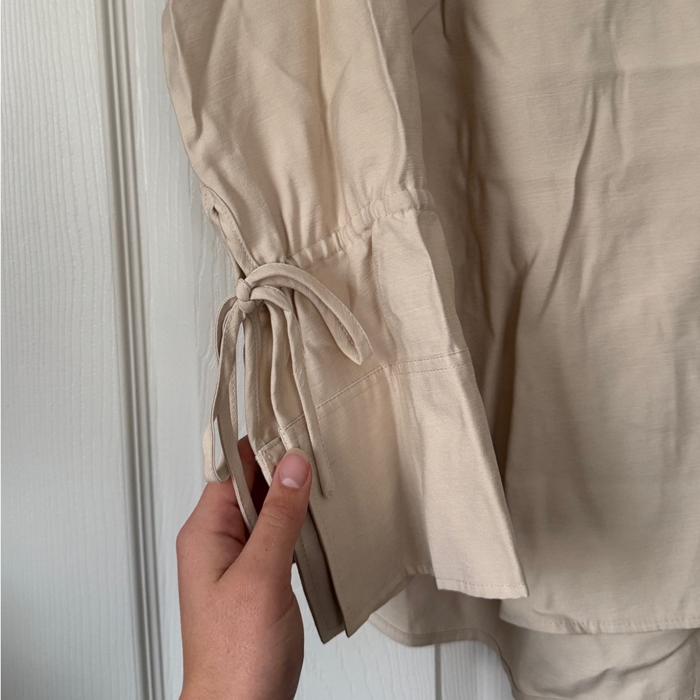 Tan Button Down - Picture 2 of 2